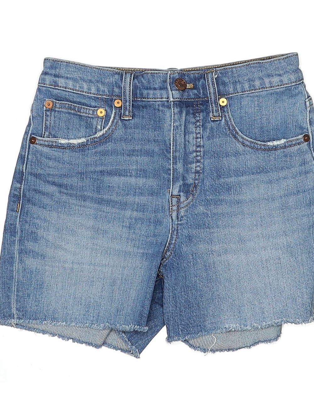 Madewell Light Blue High-Rise Denim Shorts